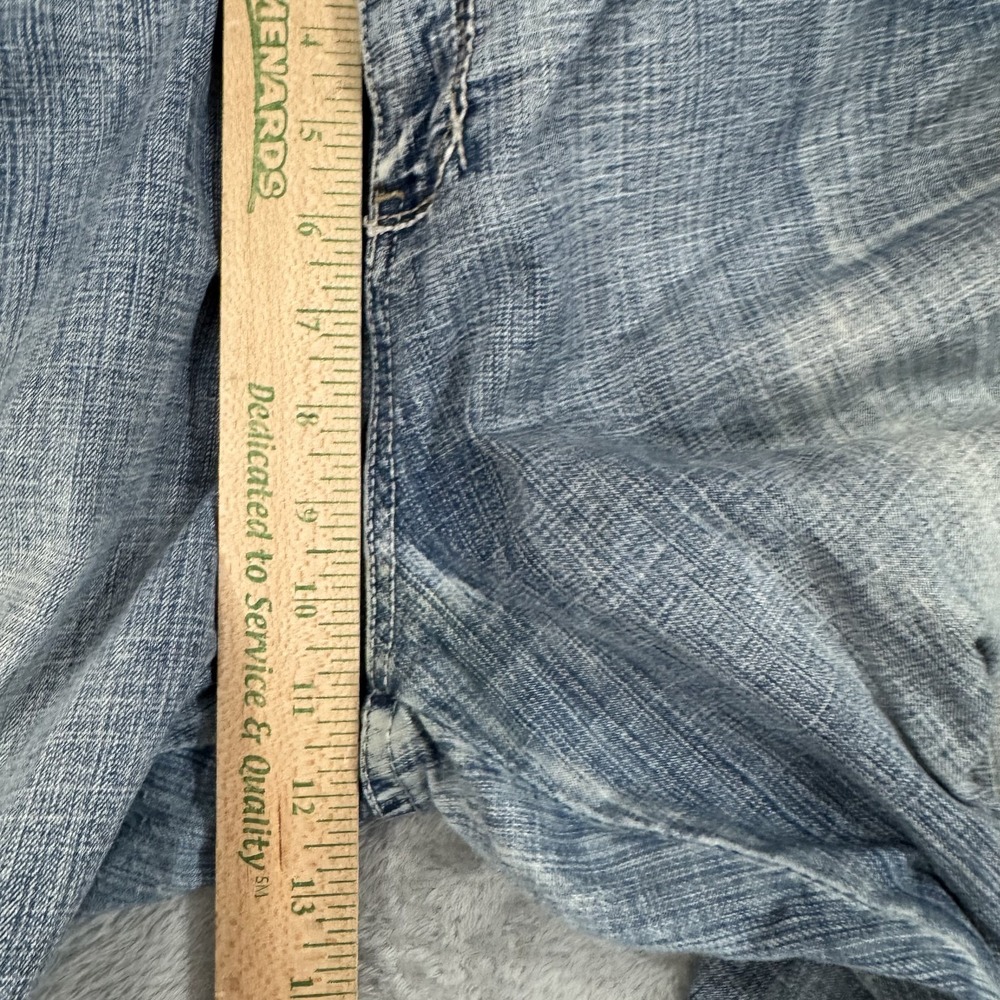 Hydraulic Jeans Womens 24 Short Y2K Wide Bootcut Stretch Flex Comfort Blue - Picture 15 of 16